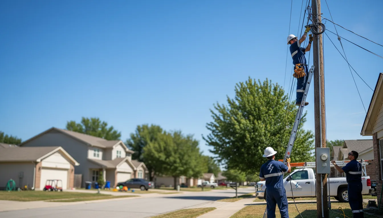 Residential electrician providing installation services in Davidson, OK